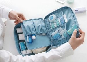 韓國(guó)便攜洗漱包收納化妝包深圳加工訂做 實(shí)體廠家,專業(yè)定制箱包休閑化妝包加工廠家